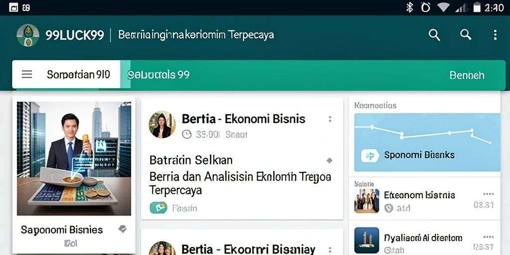 Antarmuka aplikasi 99LUCK99 yang informatif dan mudah digunakan.