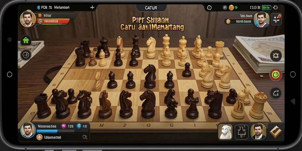 Antarmuka catur FO8 yang menarik dan fungsional.