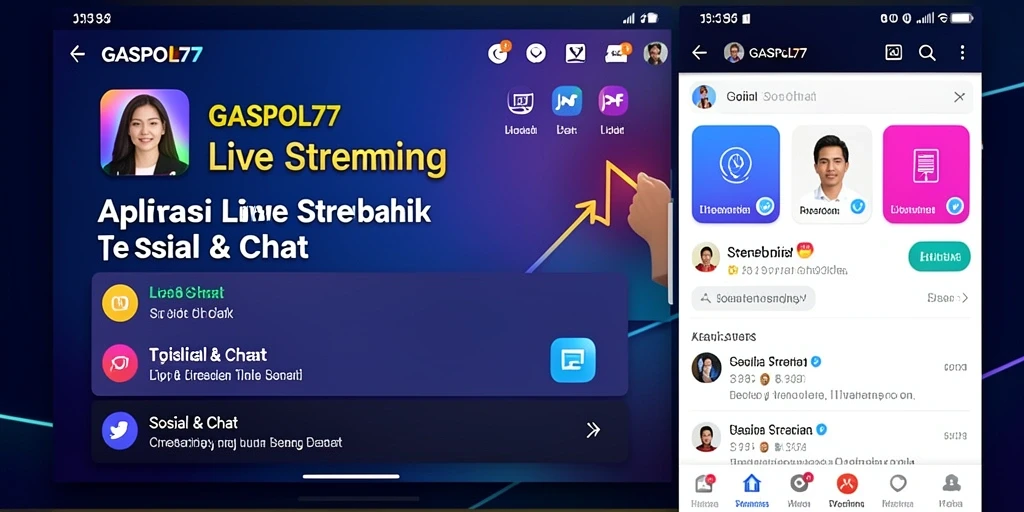 Antarmuka GASPOL77 menampilkan fitur Live Streaming yang interaktif dan menyenangkan.