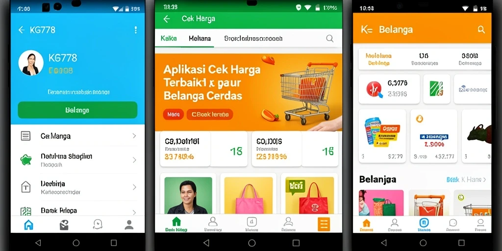 Antarmuka KG778 yang intuitif untuk Cek Harga produk.