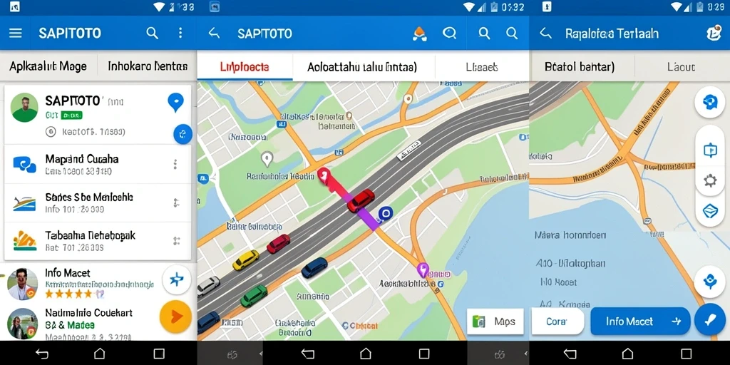 Tampilan antarmuka SAPITOTO yang menampilkan informasi lalu lintas terkini.